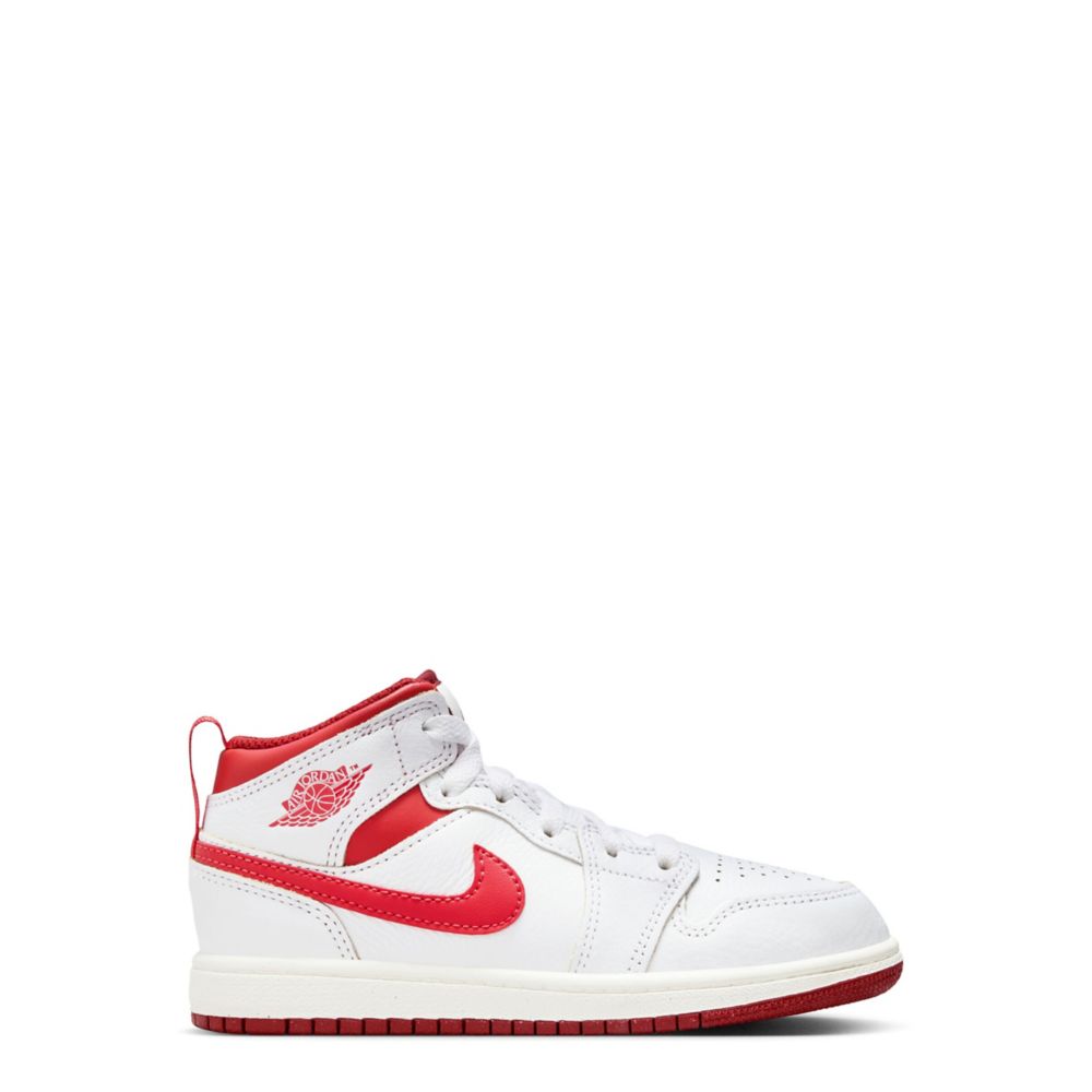 Air Jordan 1 Mid SE Kids Sneakers White/Black/Infrared 23 main image 0