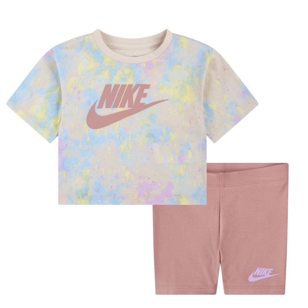 Boxy Tee & Bike Short Set (Toddler)