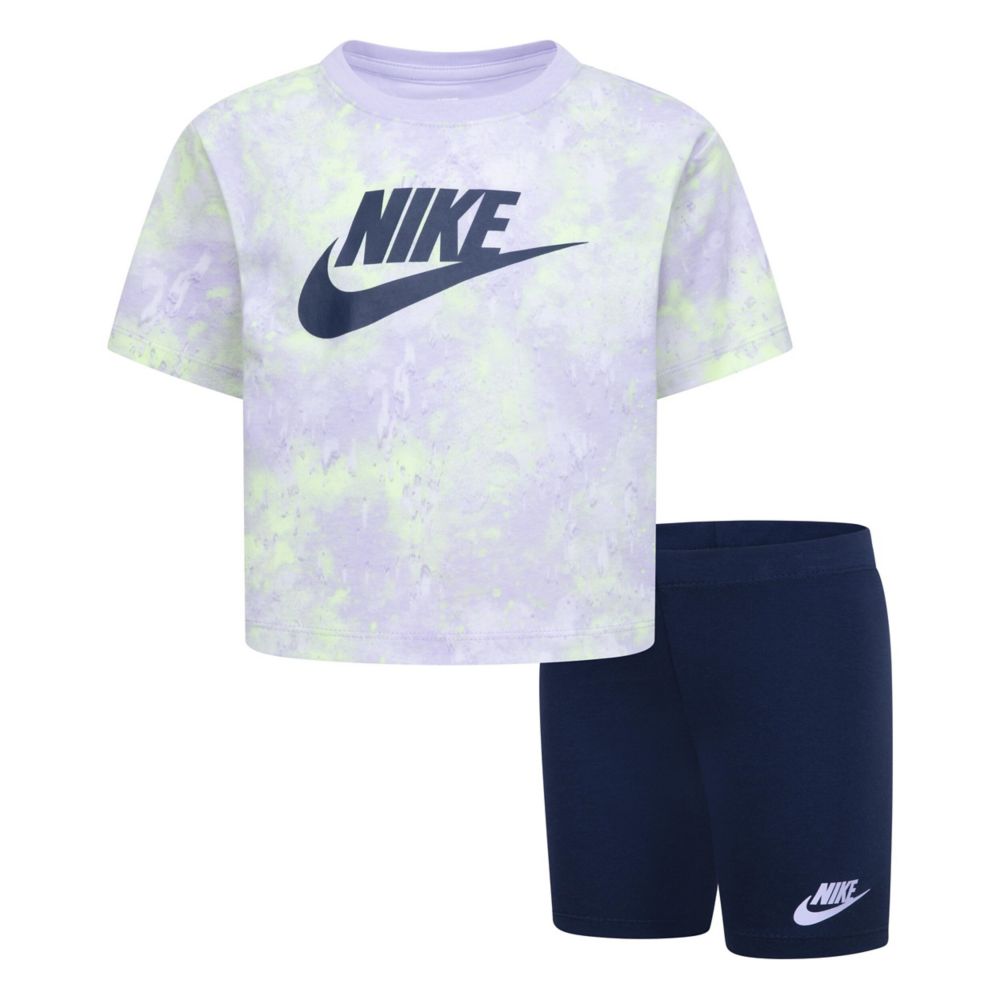 Boxy Tee & Bike Short (Little Kid)