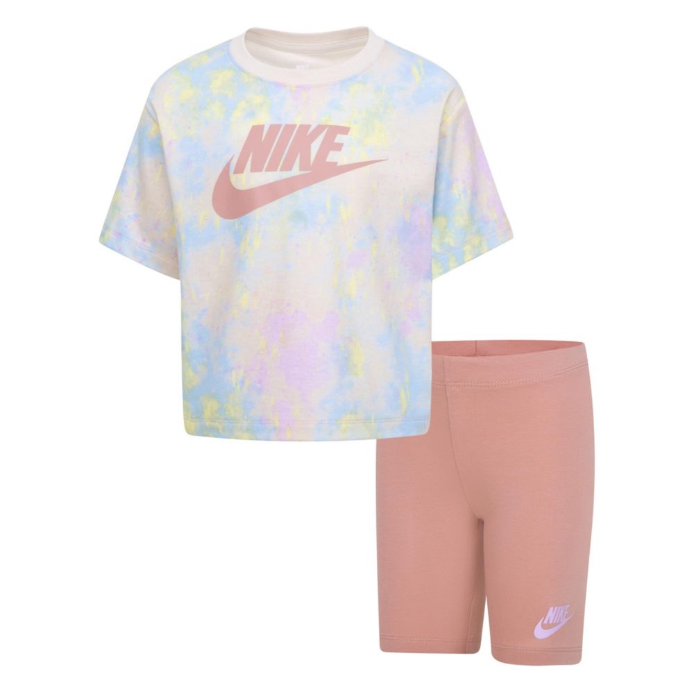 Boxy Tee & Bike Short (Little Kid)