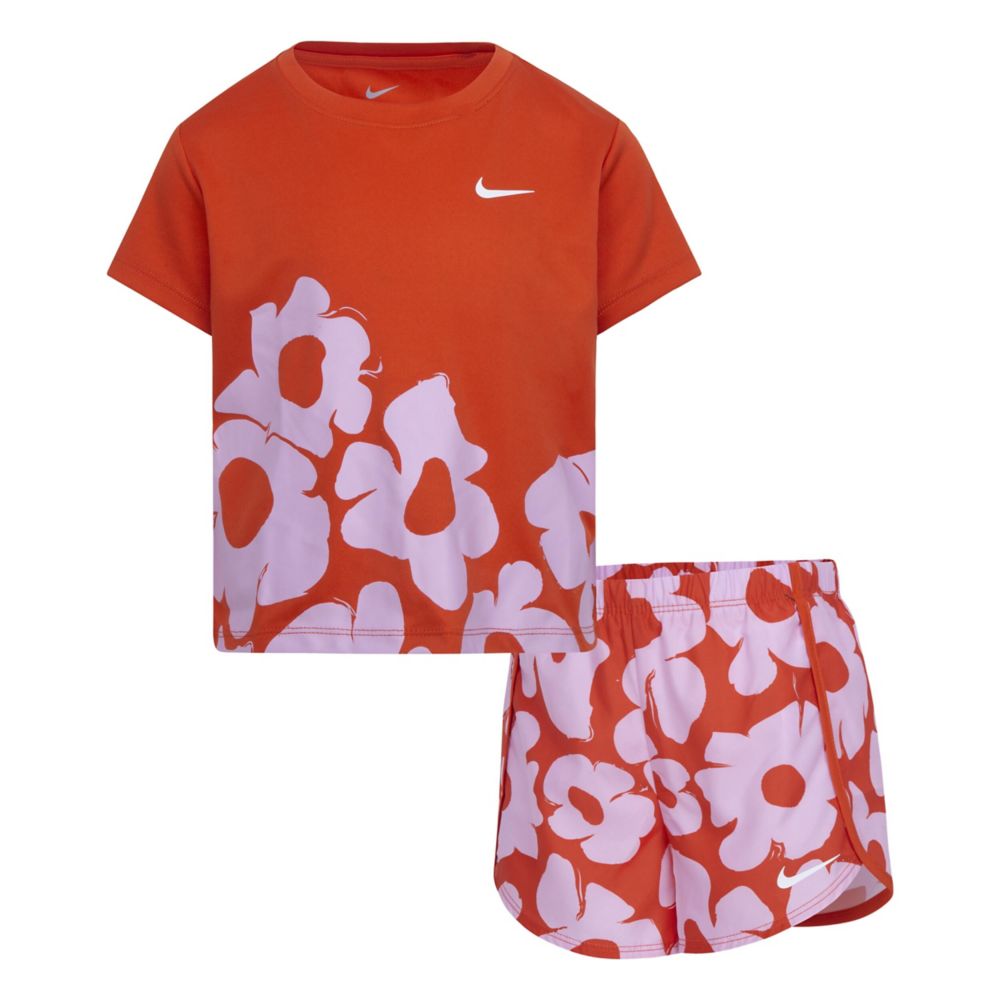 Nike Drifit Floral Sprinter Short (Little Kid)
