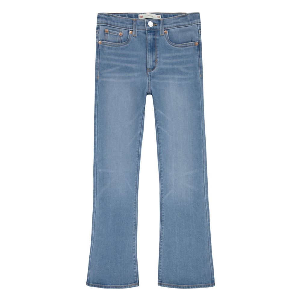 High Rise Flare Jean (Big Kid)