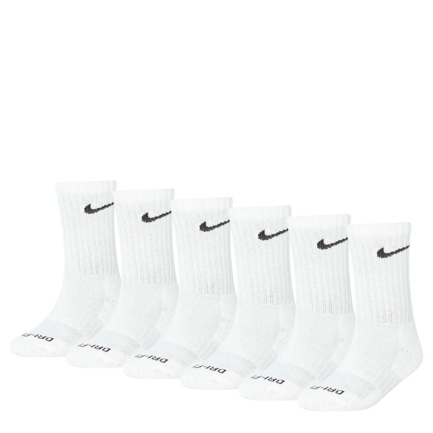 Drifit Perf Basic Crew Socks 6-Pack (10C-3Y)