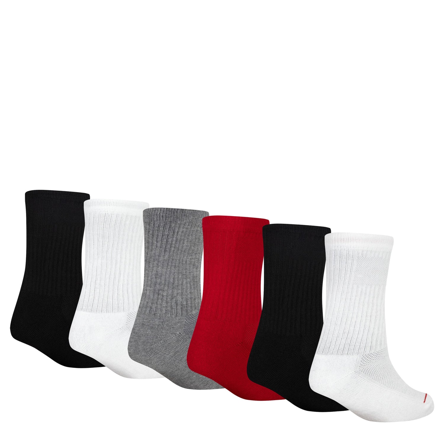 Legend Crew Socks 6-Pack (5Y-7Y)