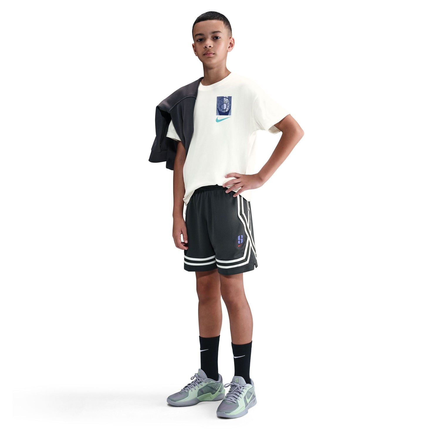 Sabrina Crossover Dri-Fit Shorts (Big Kid)
