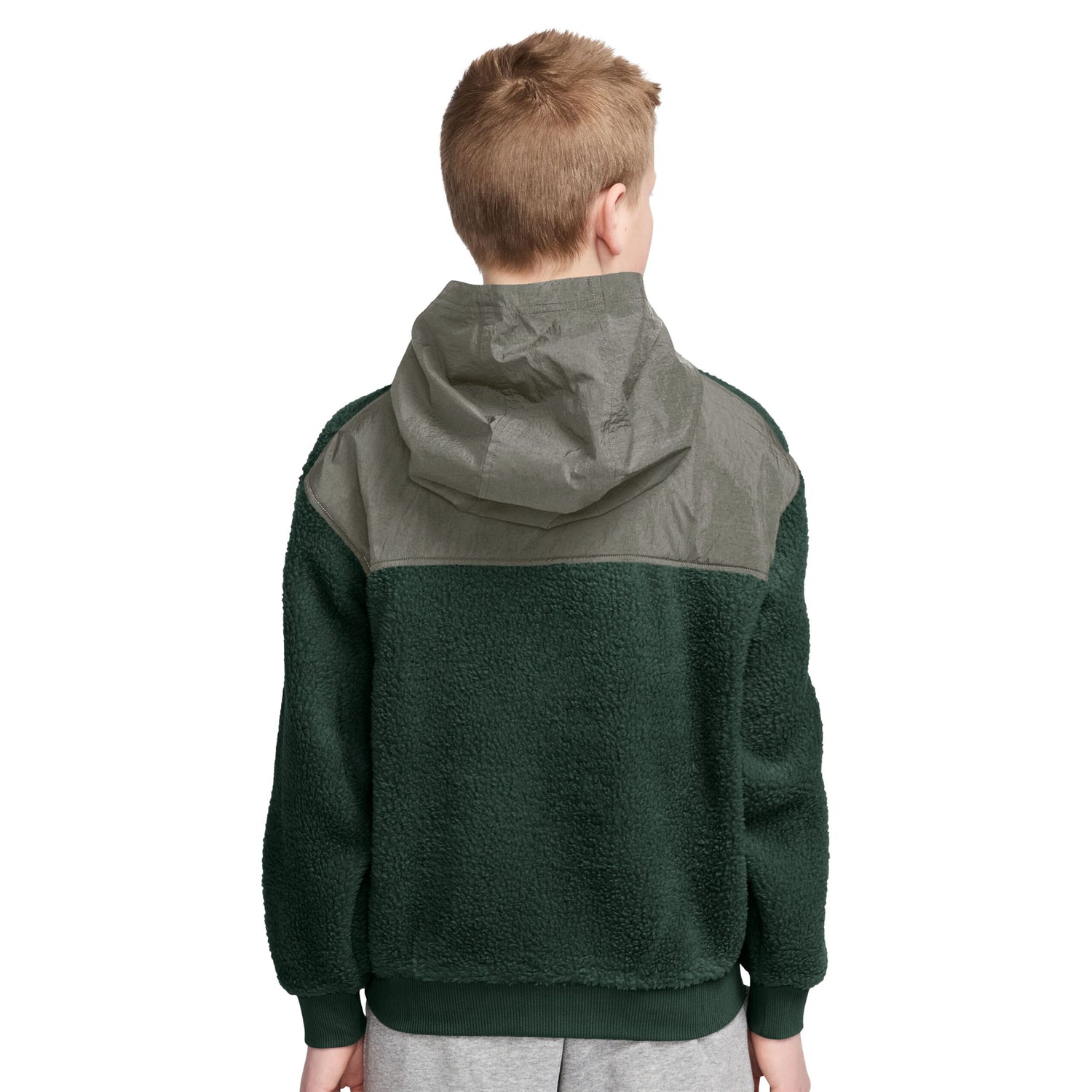 Club Fleece Quarter Zip Hoodie (Big Kids)