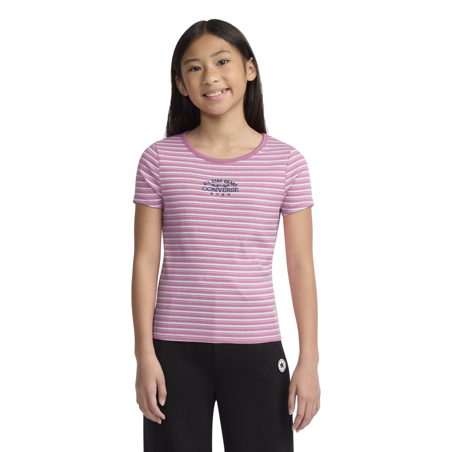 Striped Baby Tee (Big Kid)