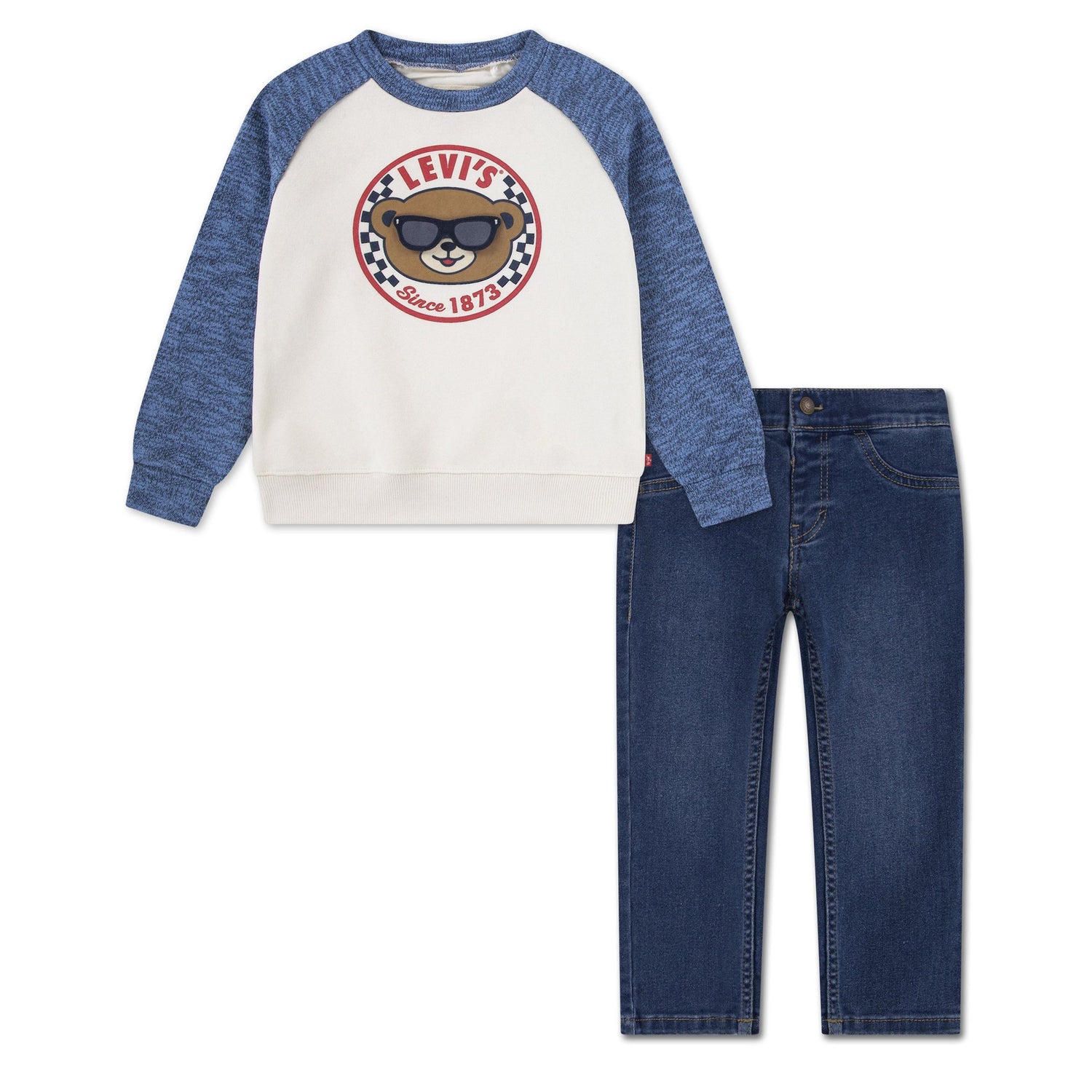 Moto Crew Denim Set (Toddler)