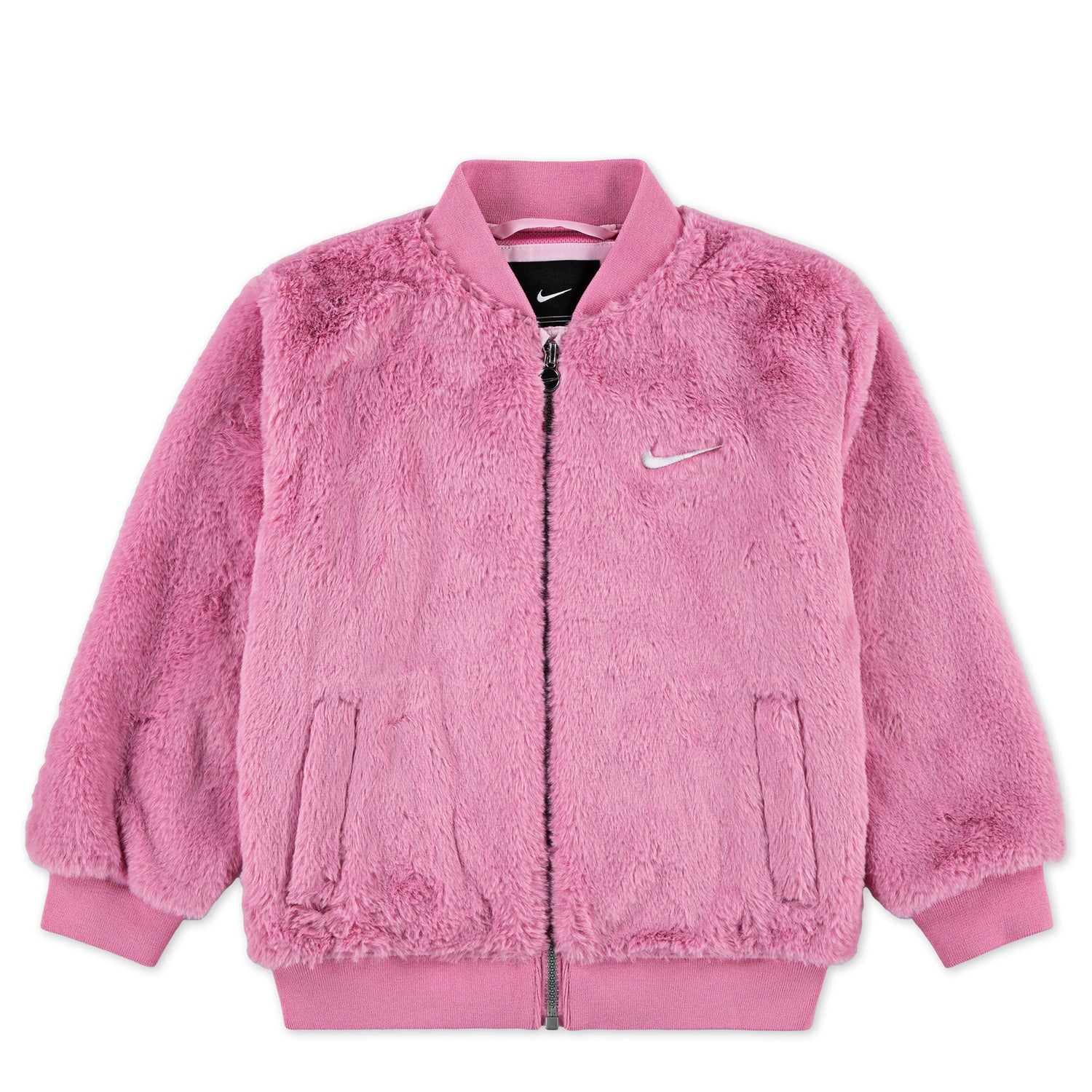 Faux Fur Bomber Jacket (Little Kid)