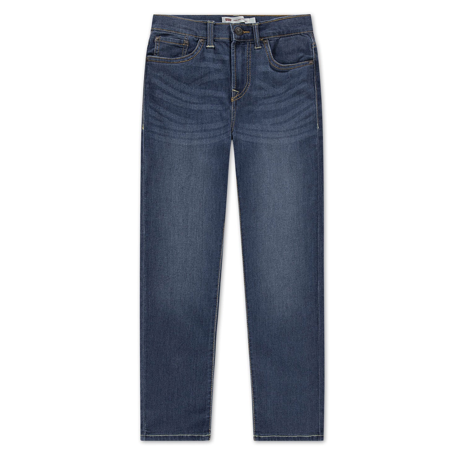 High Rise Straight Leg Jean (Big Kid)
