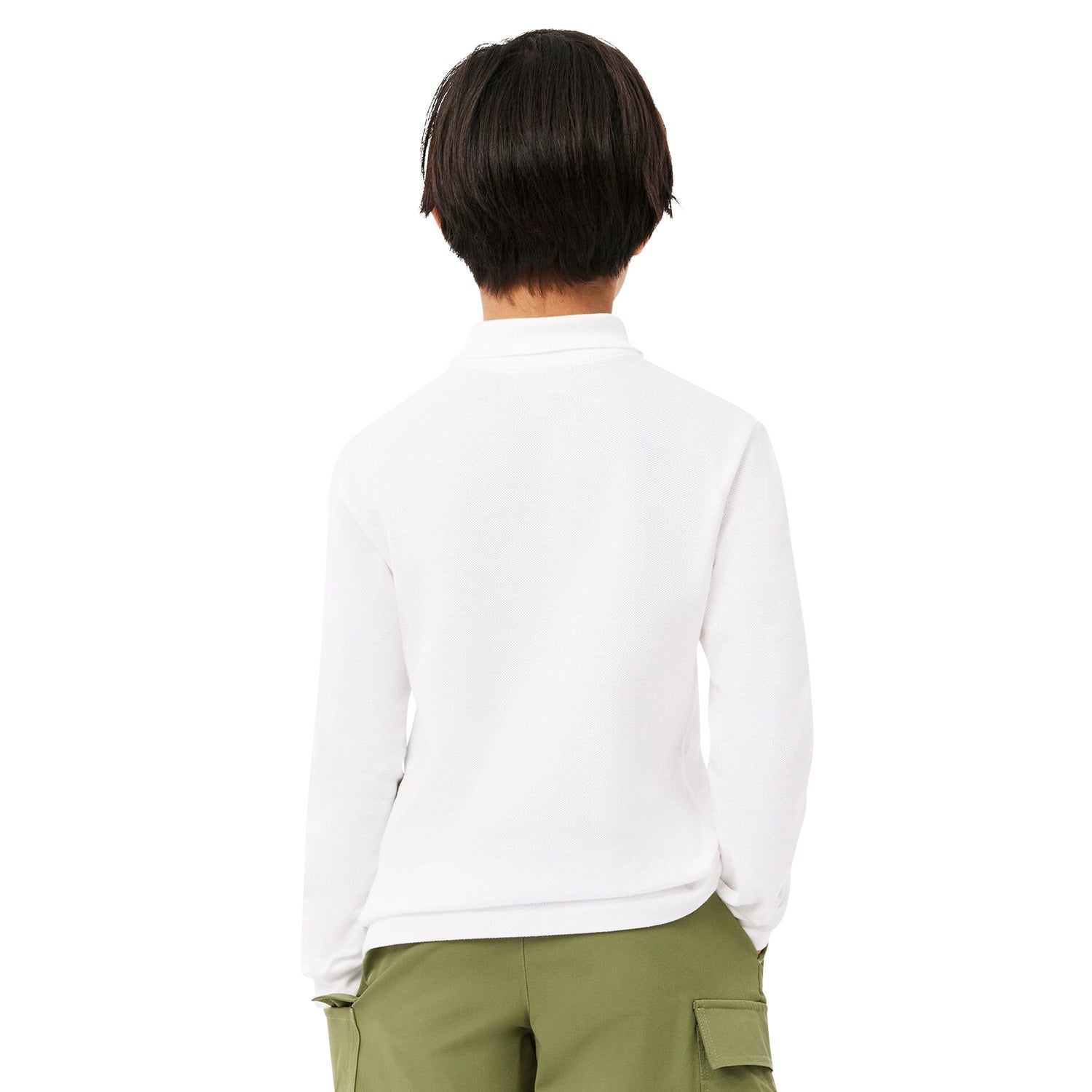 Petit Pique Long Sleeve Polo (Big Kid)