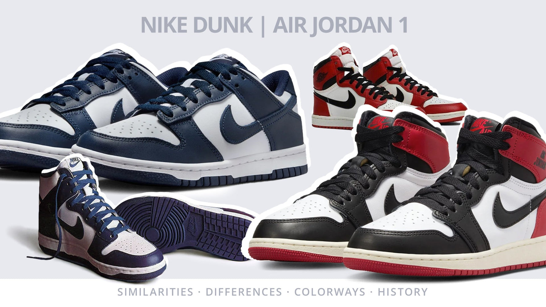 Nike Dunk vs Air Jordan 1