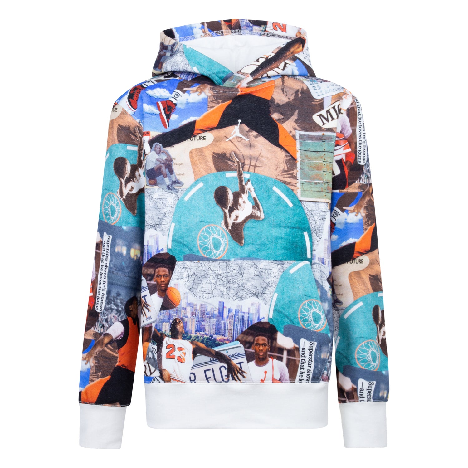 Brooklyn Printed Fleece Pullover Hoodie (Big Kid)