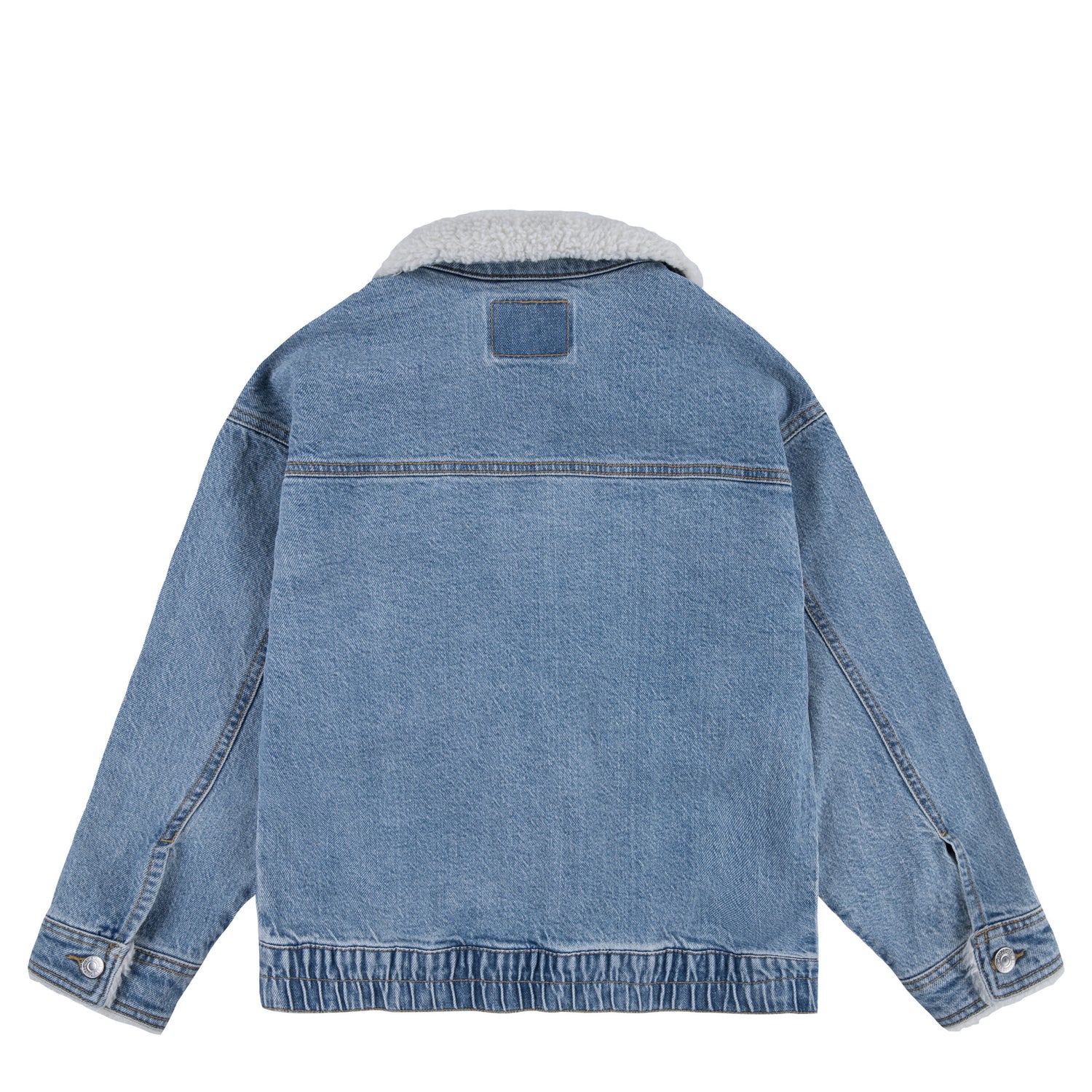 Sherpa Collar Oversized Trucker Jacket (Big Kid)