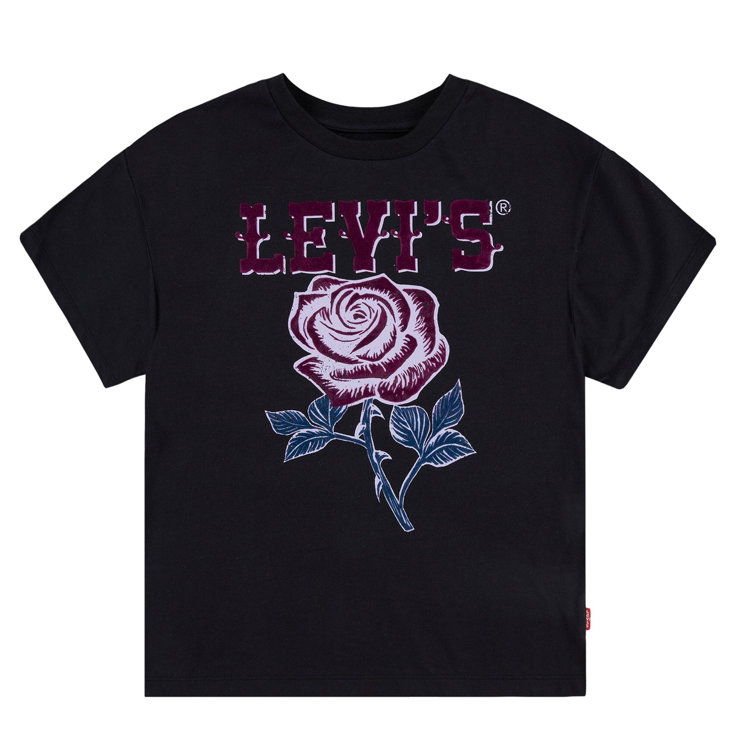 Western Roses Oversized Tee (Big Kid)