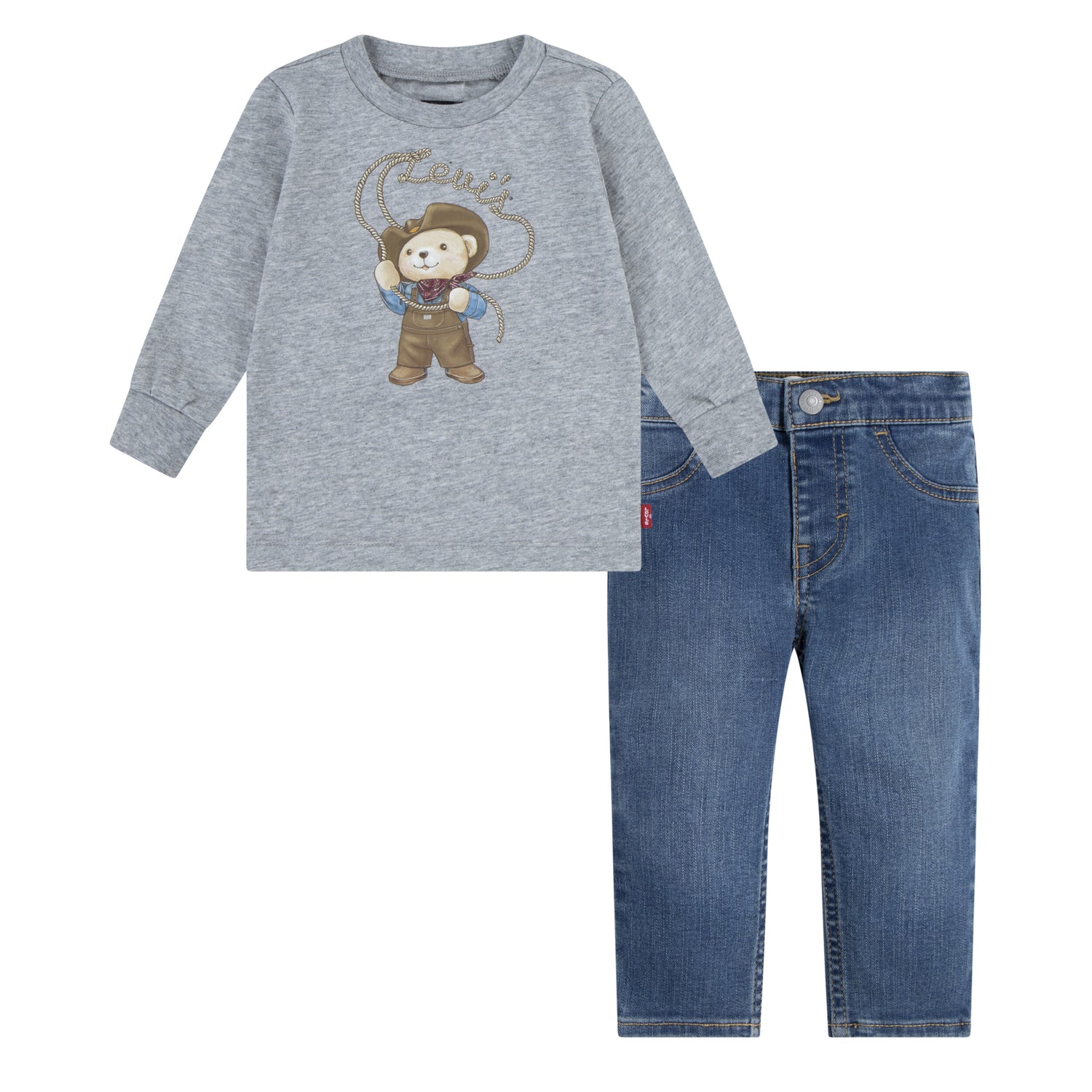 Cowboy Tee & Carpenter Pants Set (Toddler)