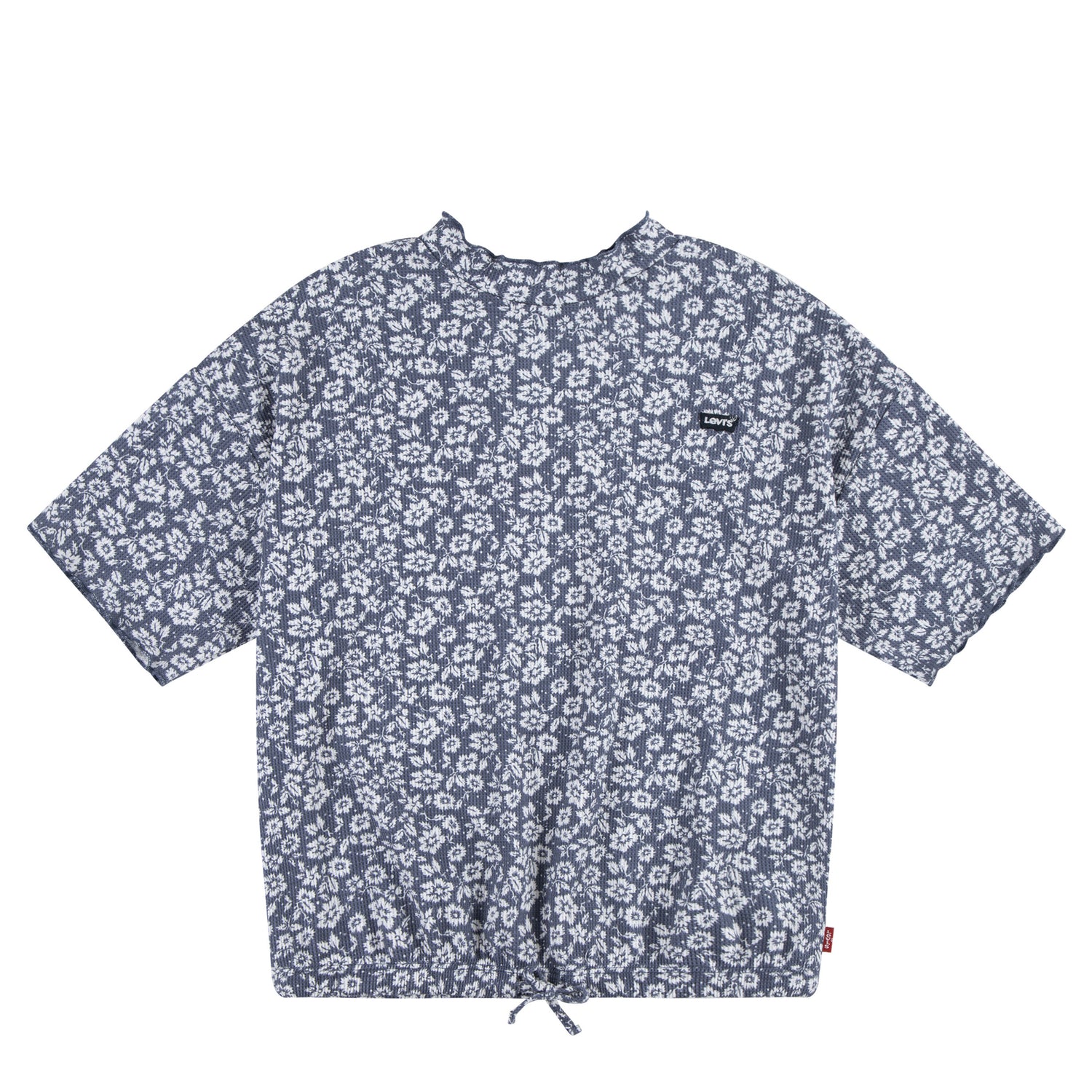 Waffle Floral Bubble Top (Big Kid)