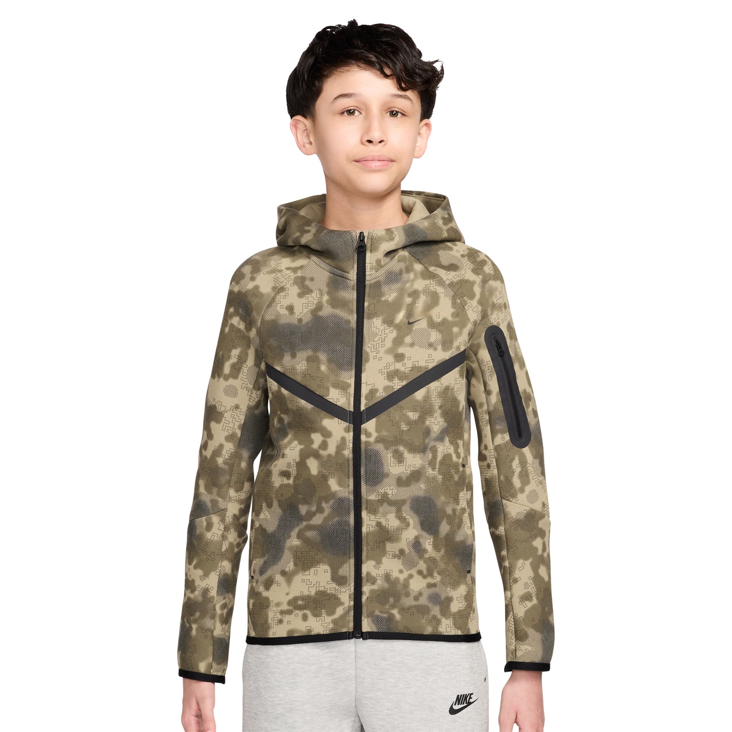 Tech Fleece Full Zip Hoodie (Big Kid)