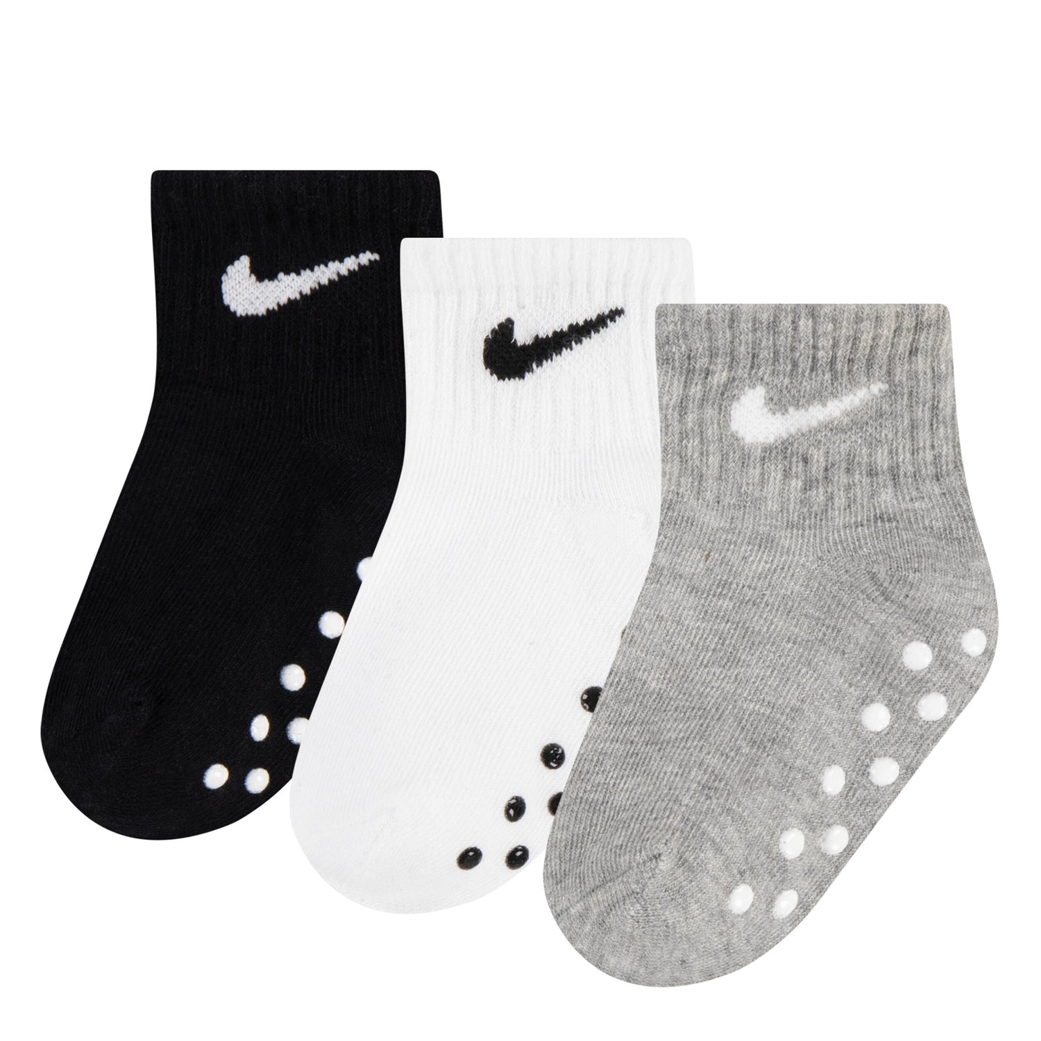 Swoosh Gripper Socks 3 Pack (Infant)