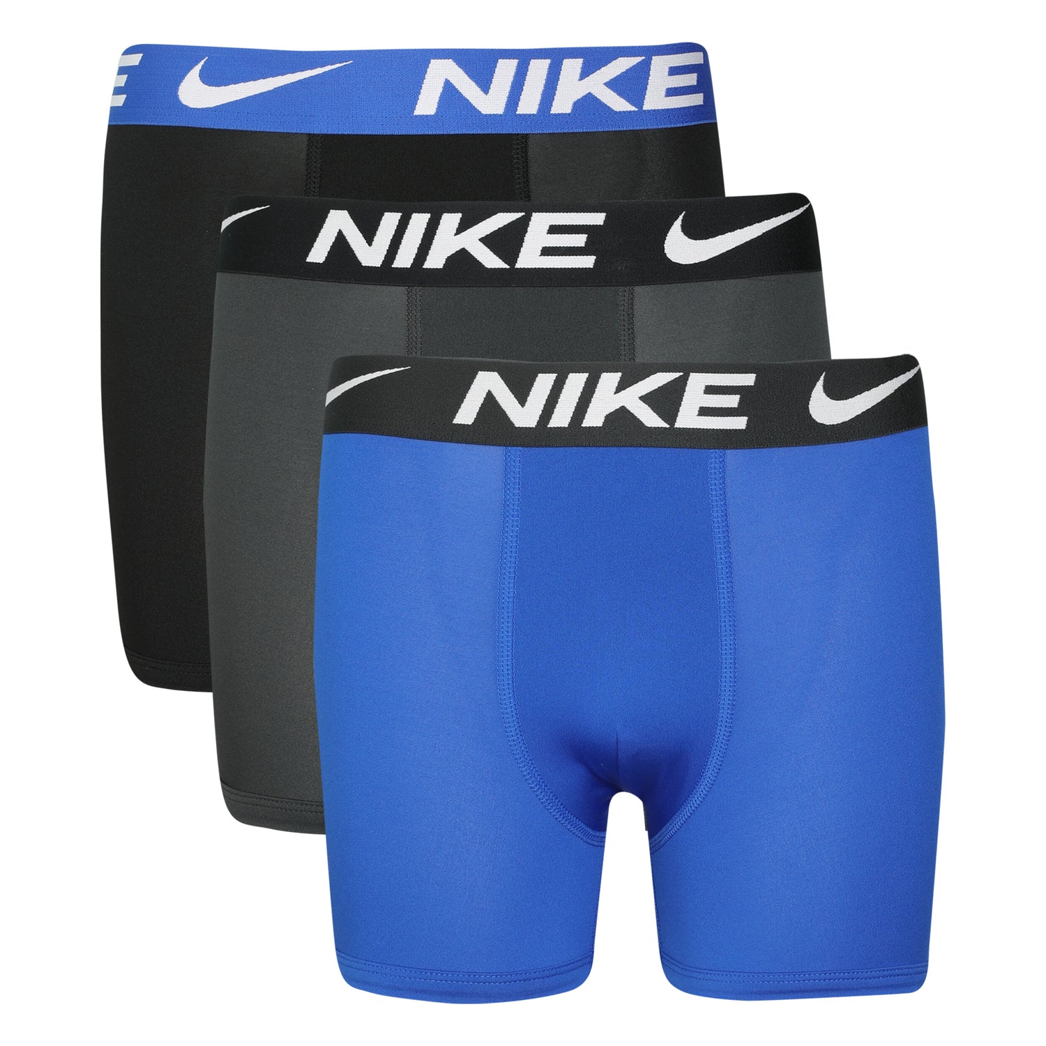 Micro Solid Boxer Briefs 3-Pack (Big Kid)