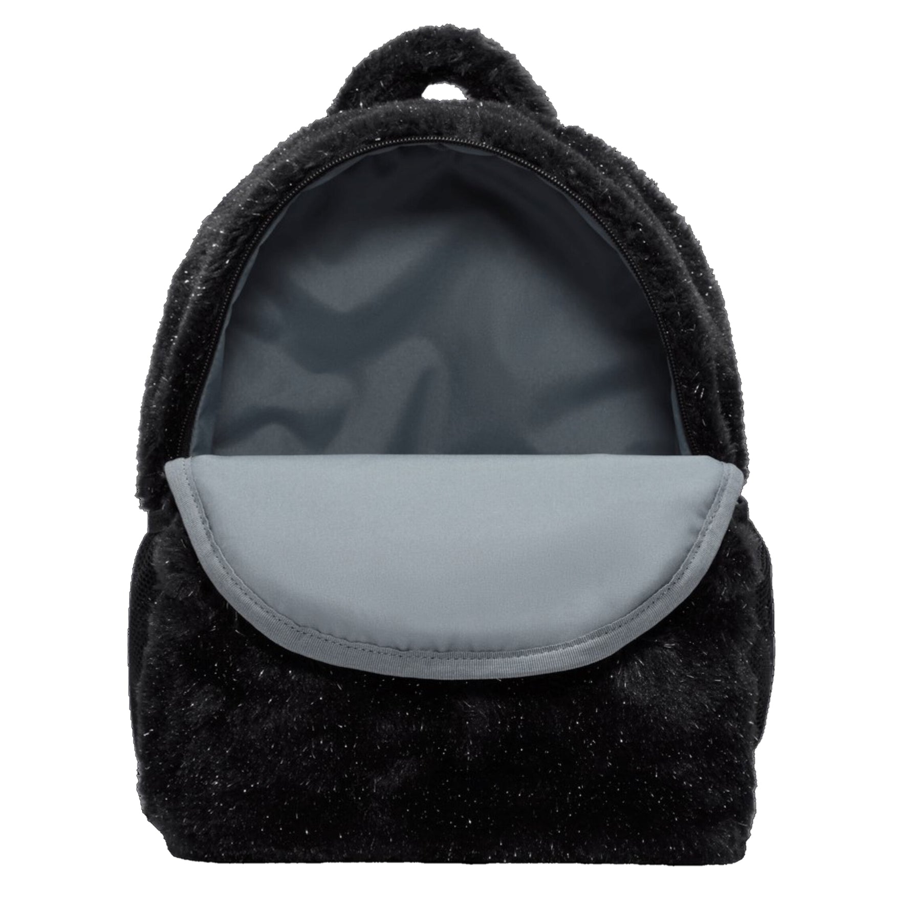 black fluffy mini backpack Faux Fur Mini Backpack – Rookie Kids