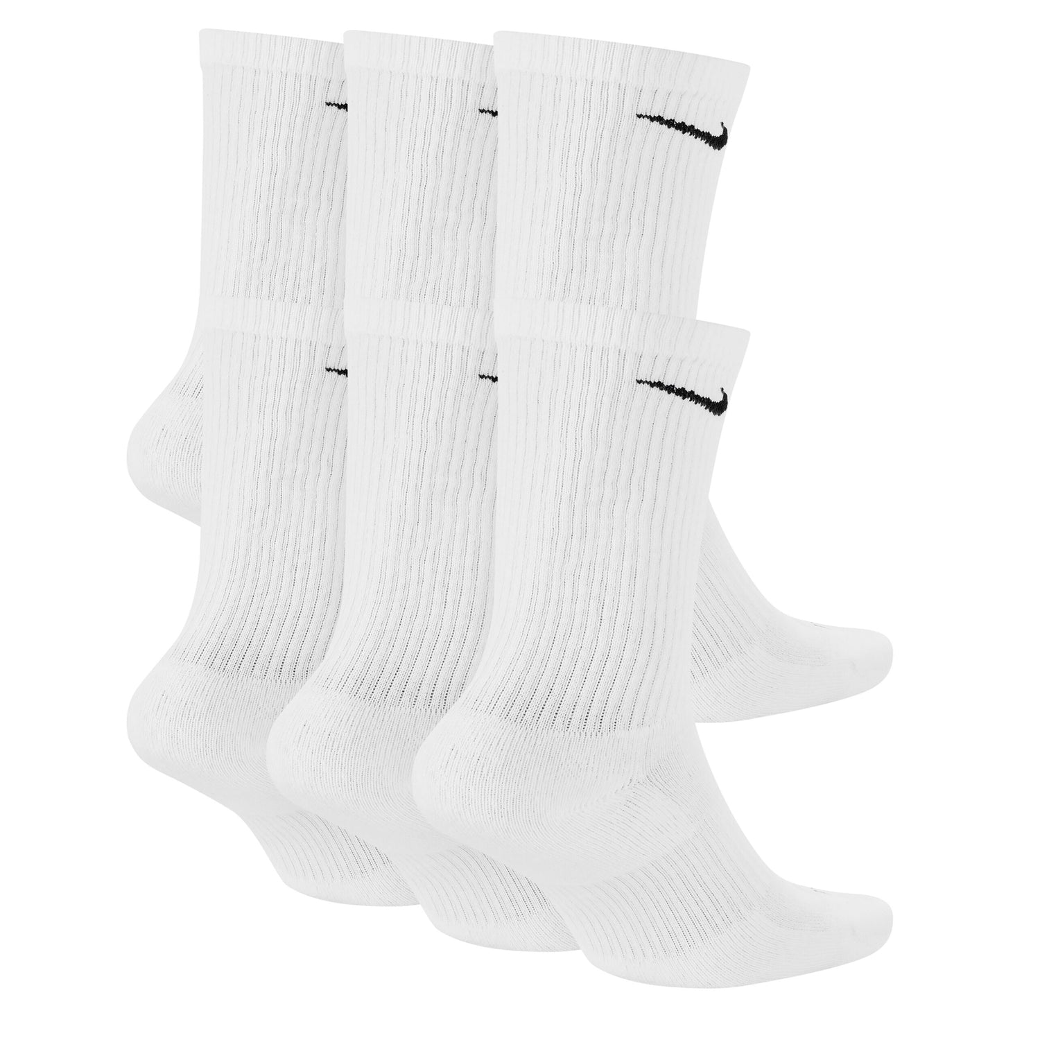 Everyday Plus Cushioned Crew Socks 6 Pair Small