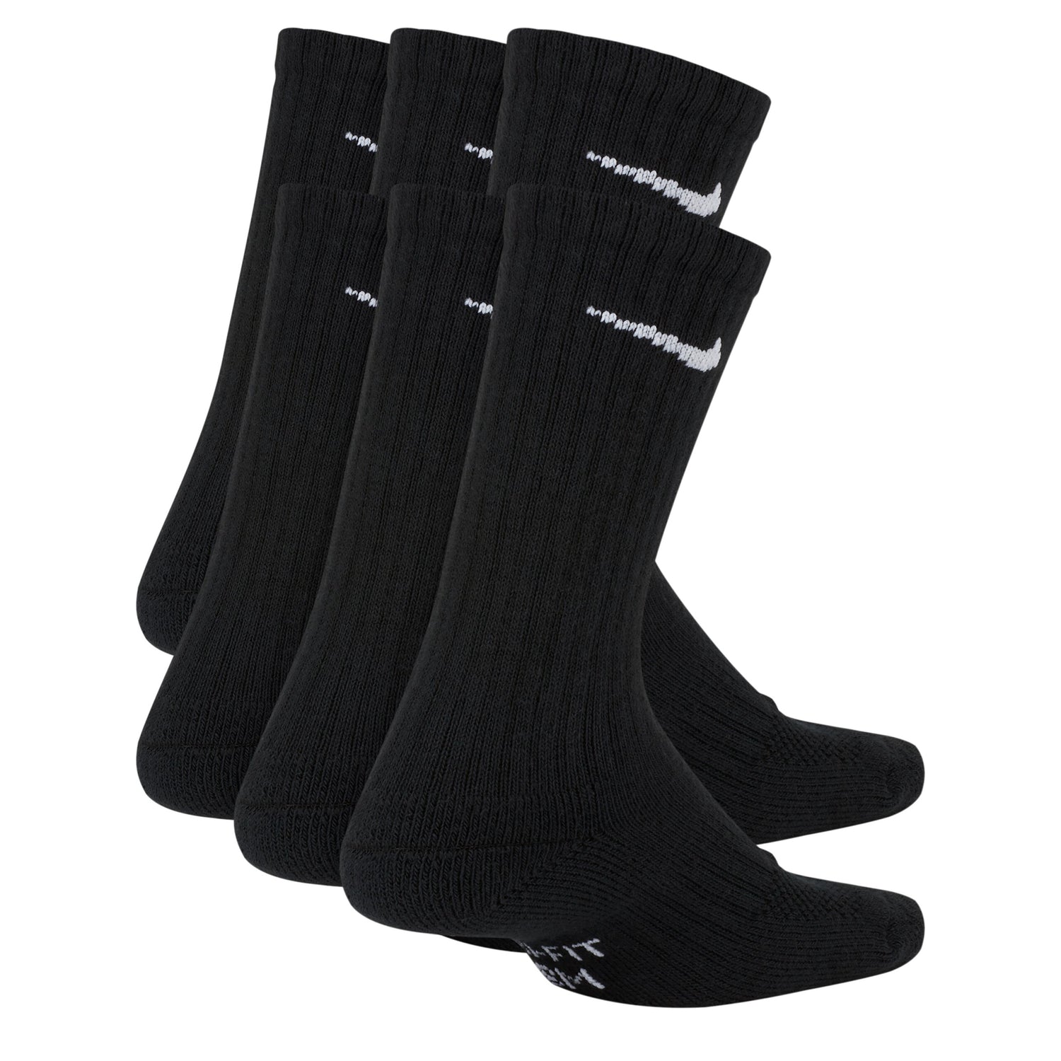 Everyday Cushioned Crew Socks 6 Pair (Small)