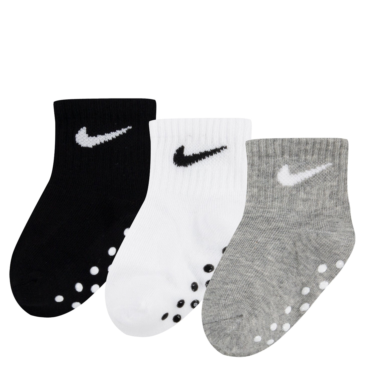 Swoosh Gripper Socks 3 Pair (Infant)