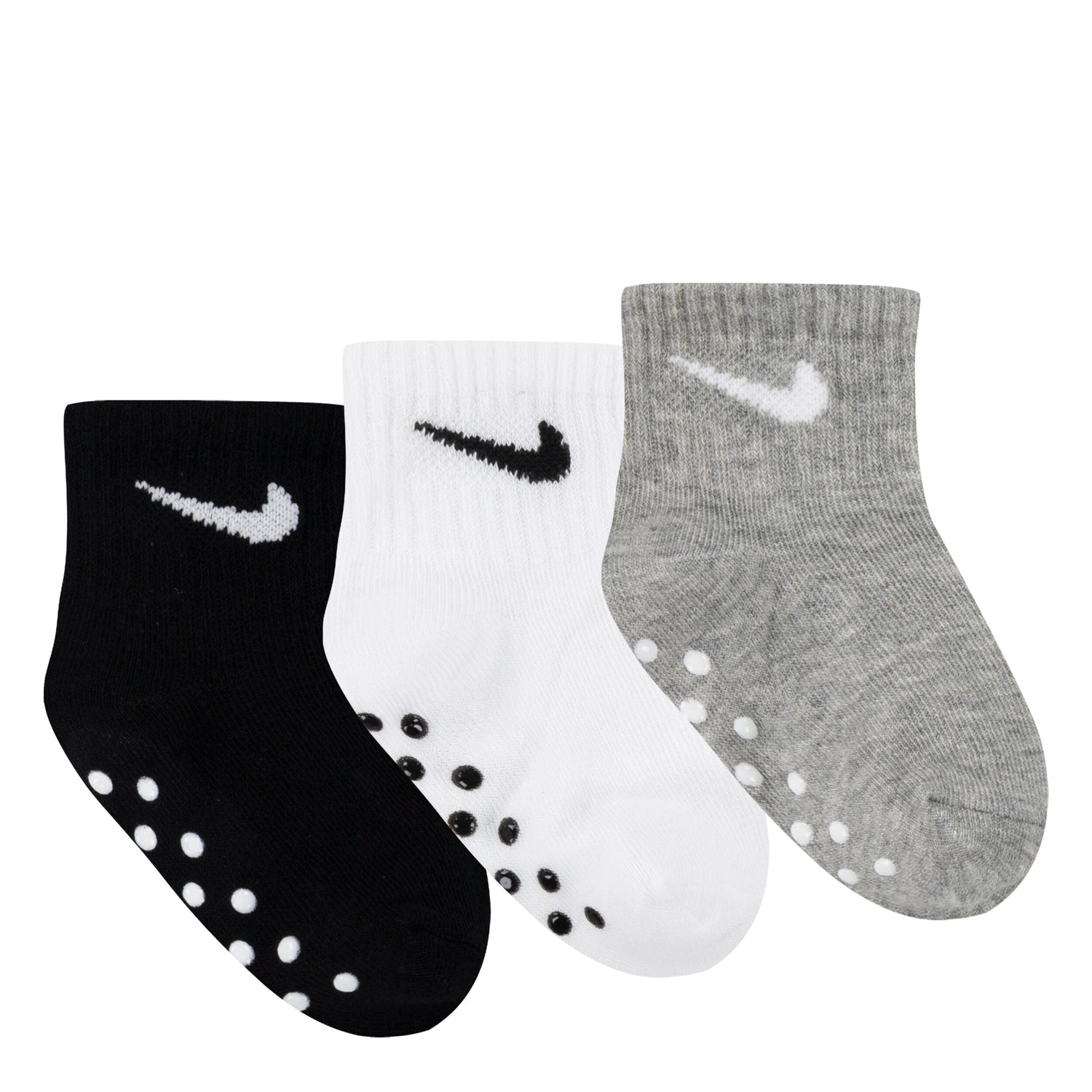 Swoosh Gripper Socks 3 Pair (Infant)
