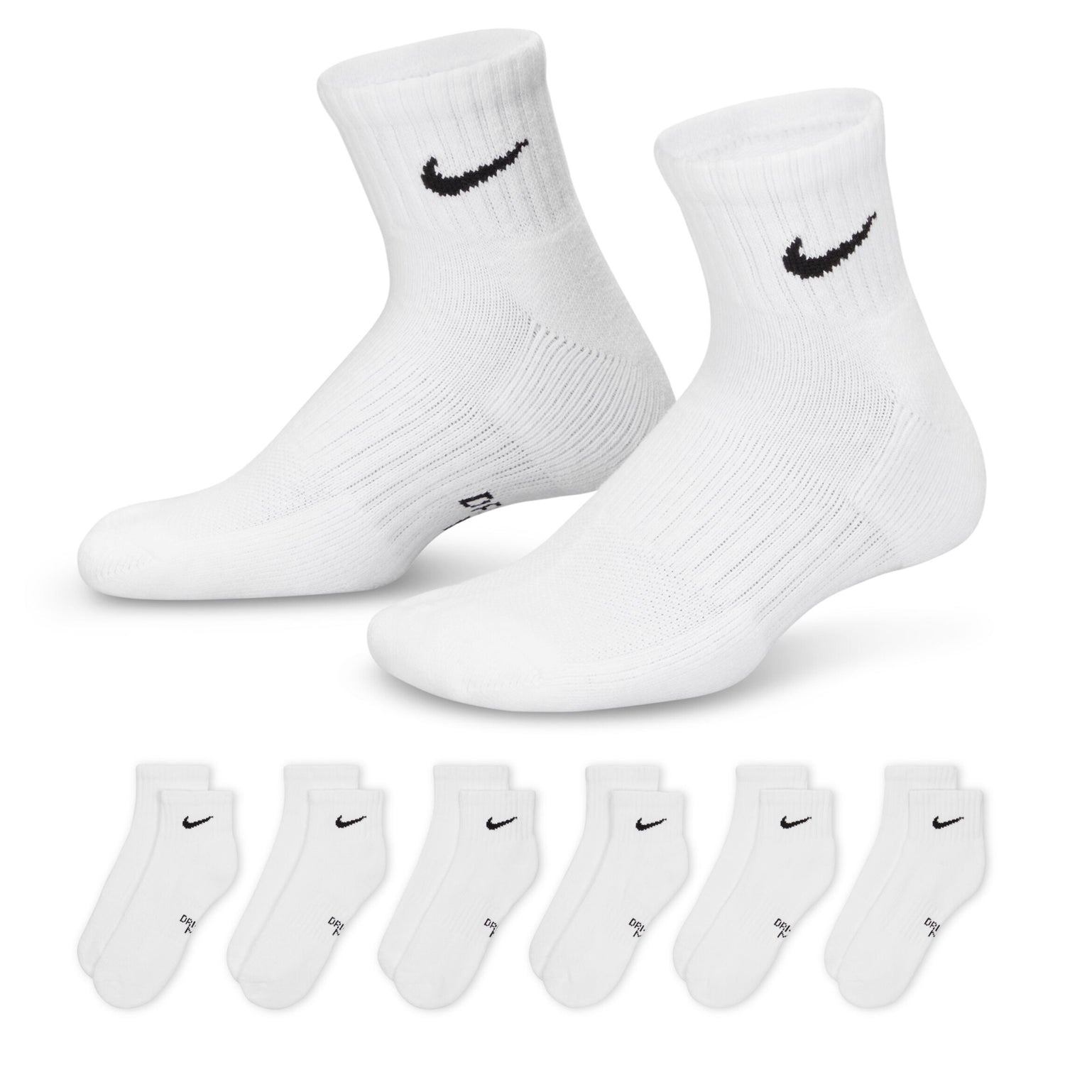 Everyday Cushioned Ankle Socks 6 Pair (Small)