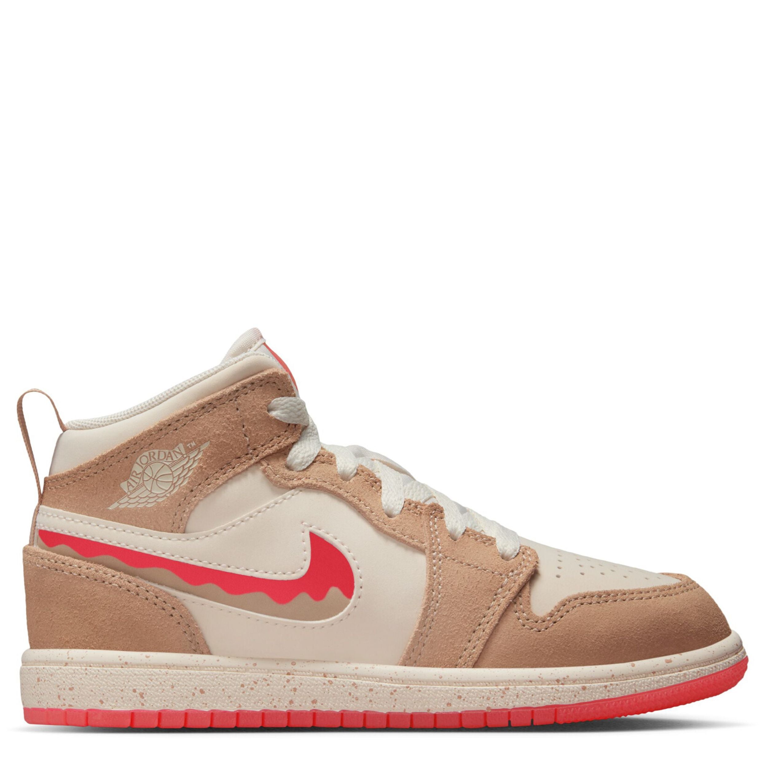 jordans tan and pink