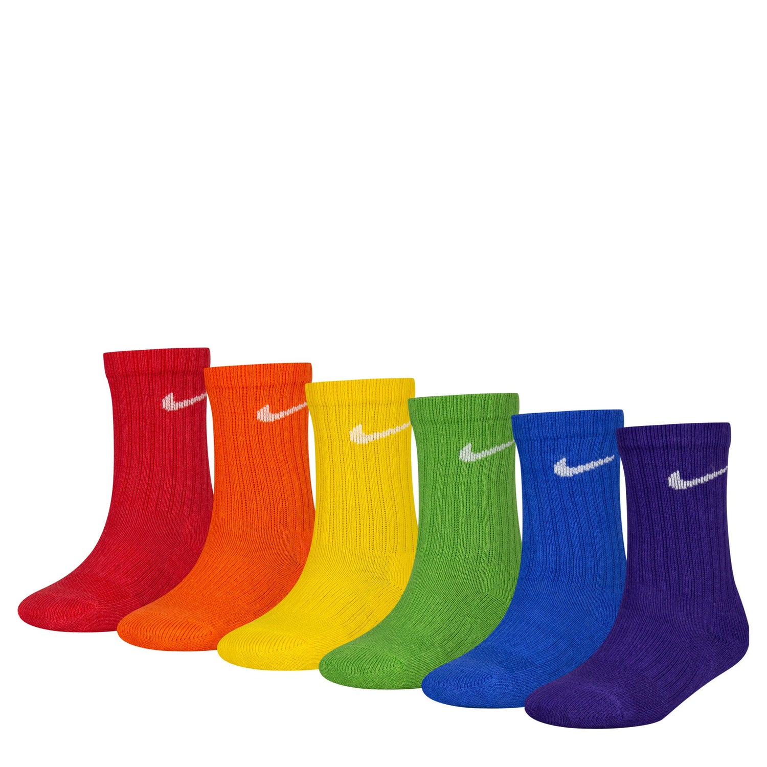 Dri-Fit Performance Basic Crew Socks 6 Pack (5-7)