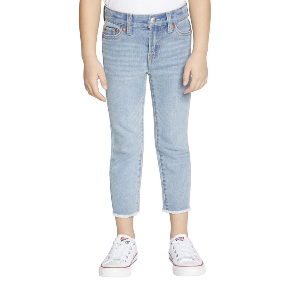 High Rise Ankle Straight Jean (Little Kids)