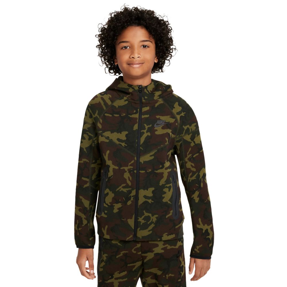 Tech Fleece Full Zip Hoodie (Big Kids)