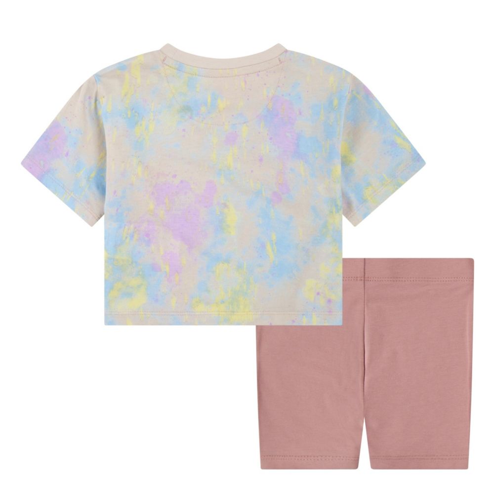 Boxy Tee & Bike Short Set (Toddler)