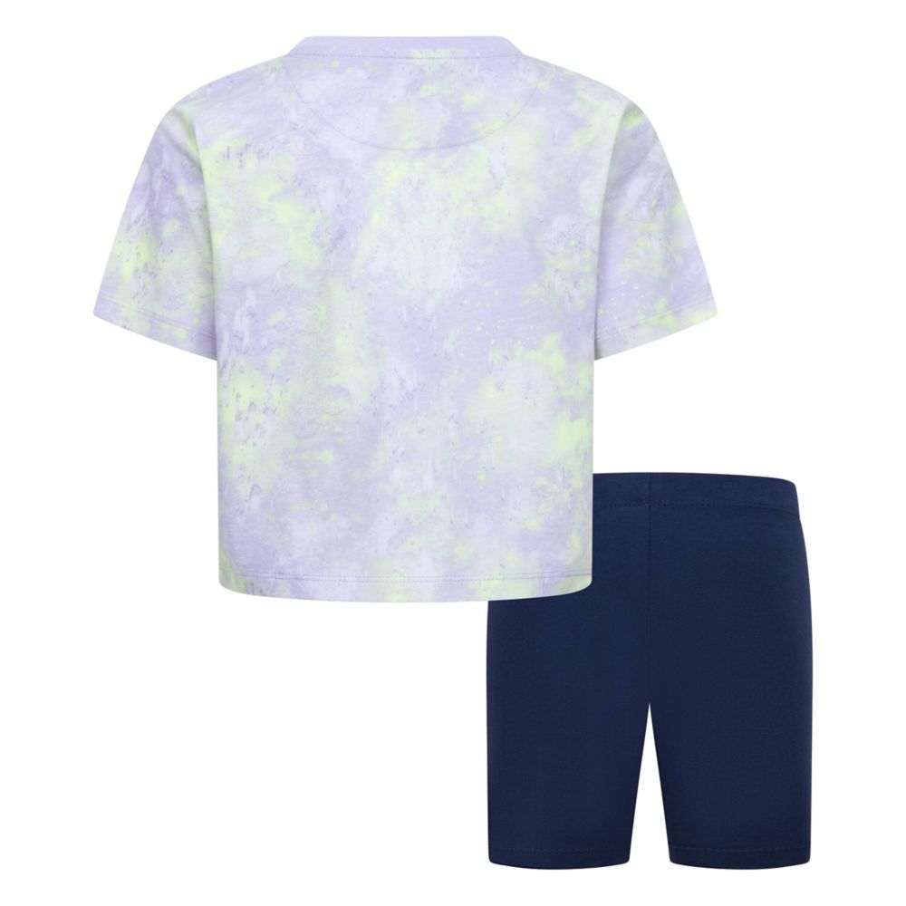 Boxy Tee & Bike Short (Little Kid)