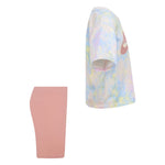 Boxy Tee & Bike Short Set (Little Kid)