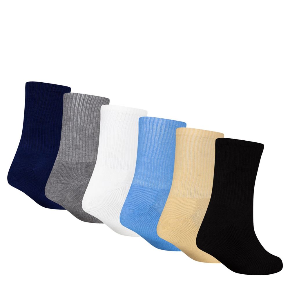 Everyday Essentials Crew Socks 6-Pack (5Y-7Y)