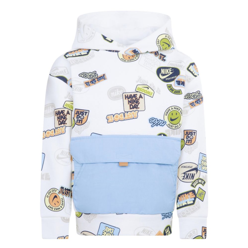 Sportswear Printed Pullover Hoodie (Little Kid)