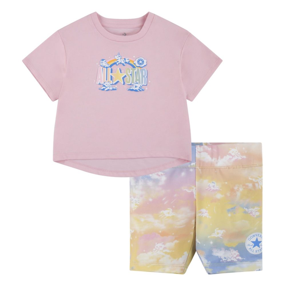 Converse Elongated Top & Biker Set (Toddler)