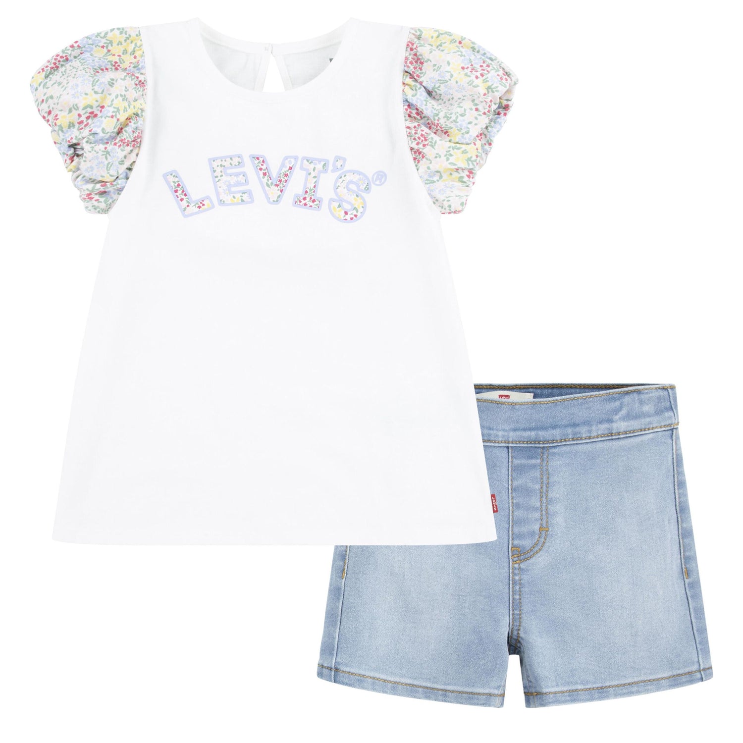 Floral Tee And Short Set (Toddler)