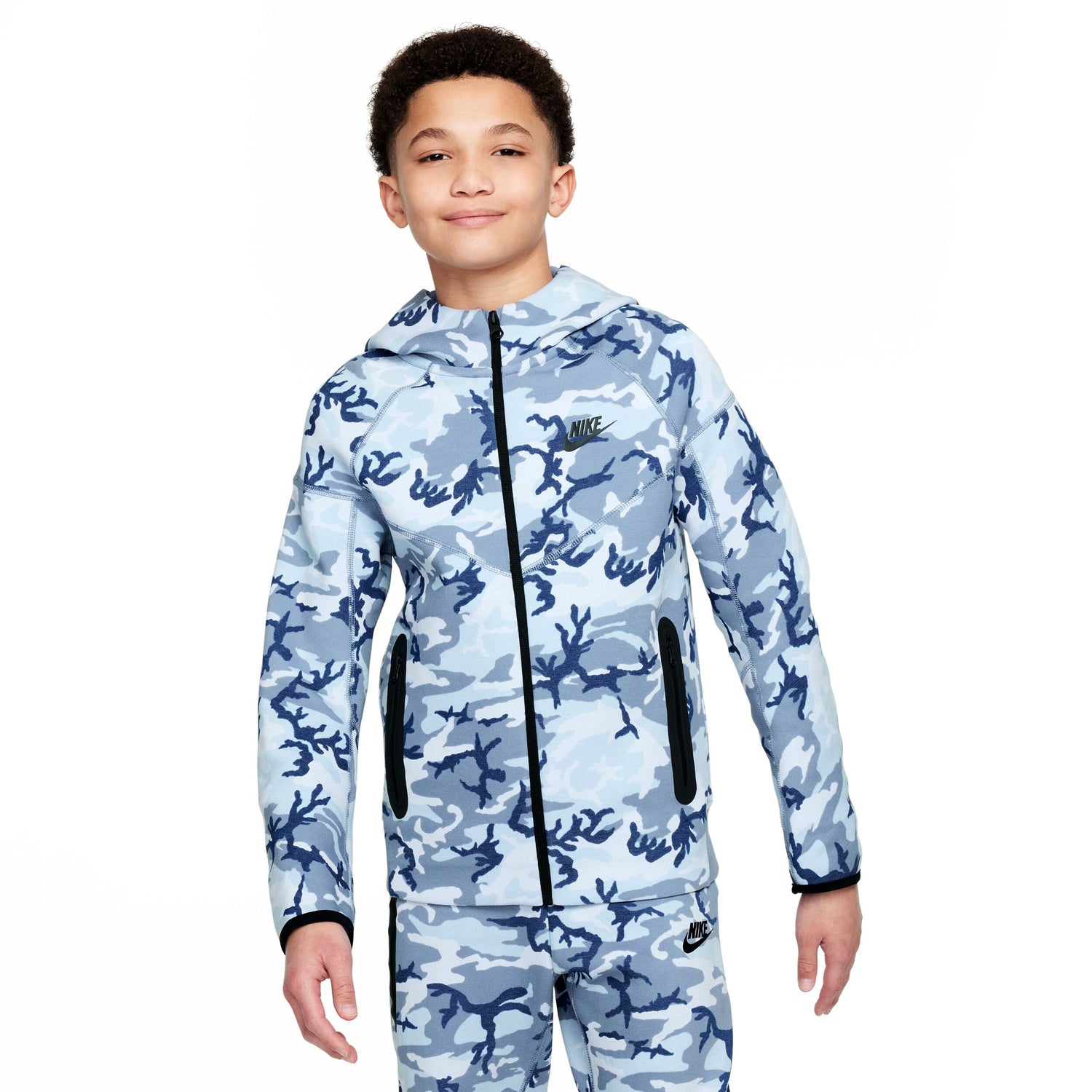 Tech Fleece Full Zip Hoodie (Big Kid)