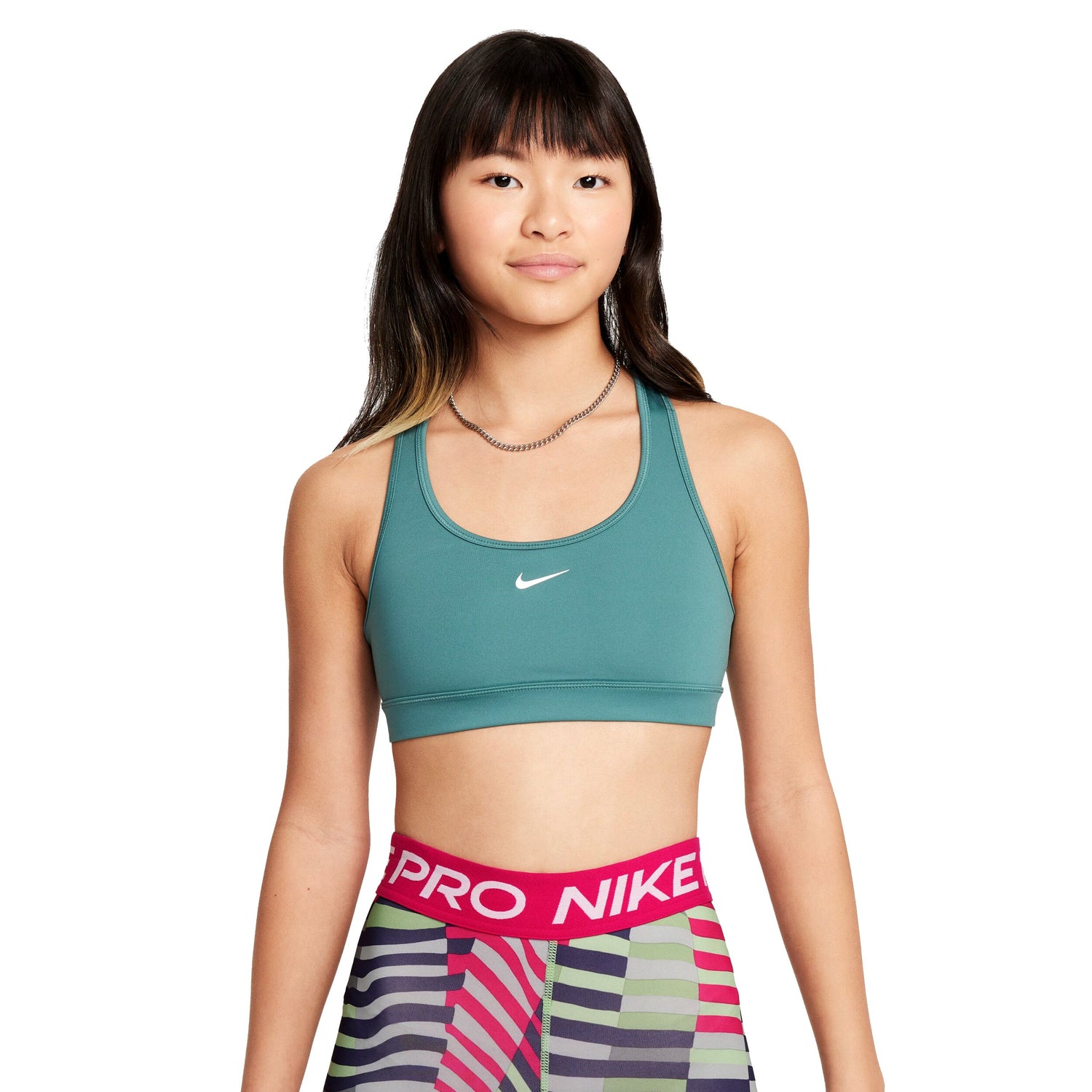 Swoosh Sports Bra (Big Kid)