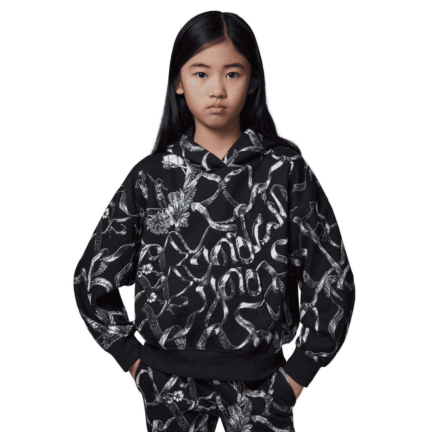 Brooklyn Fleece Printed Pullover (Big Kid)