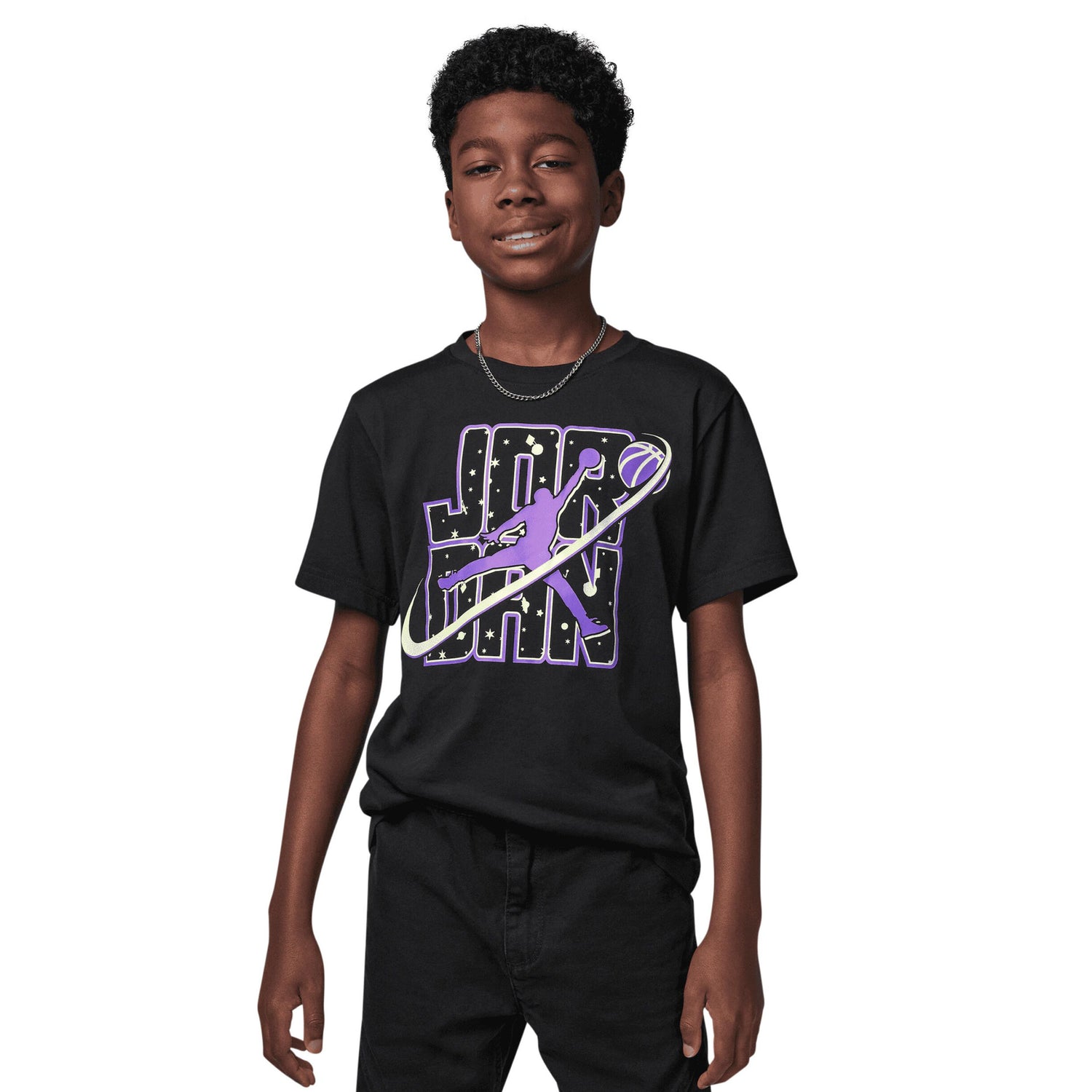 Flight Galaxy Glow Tee (Big Kid)