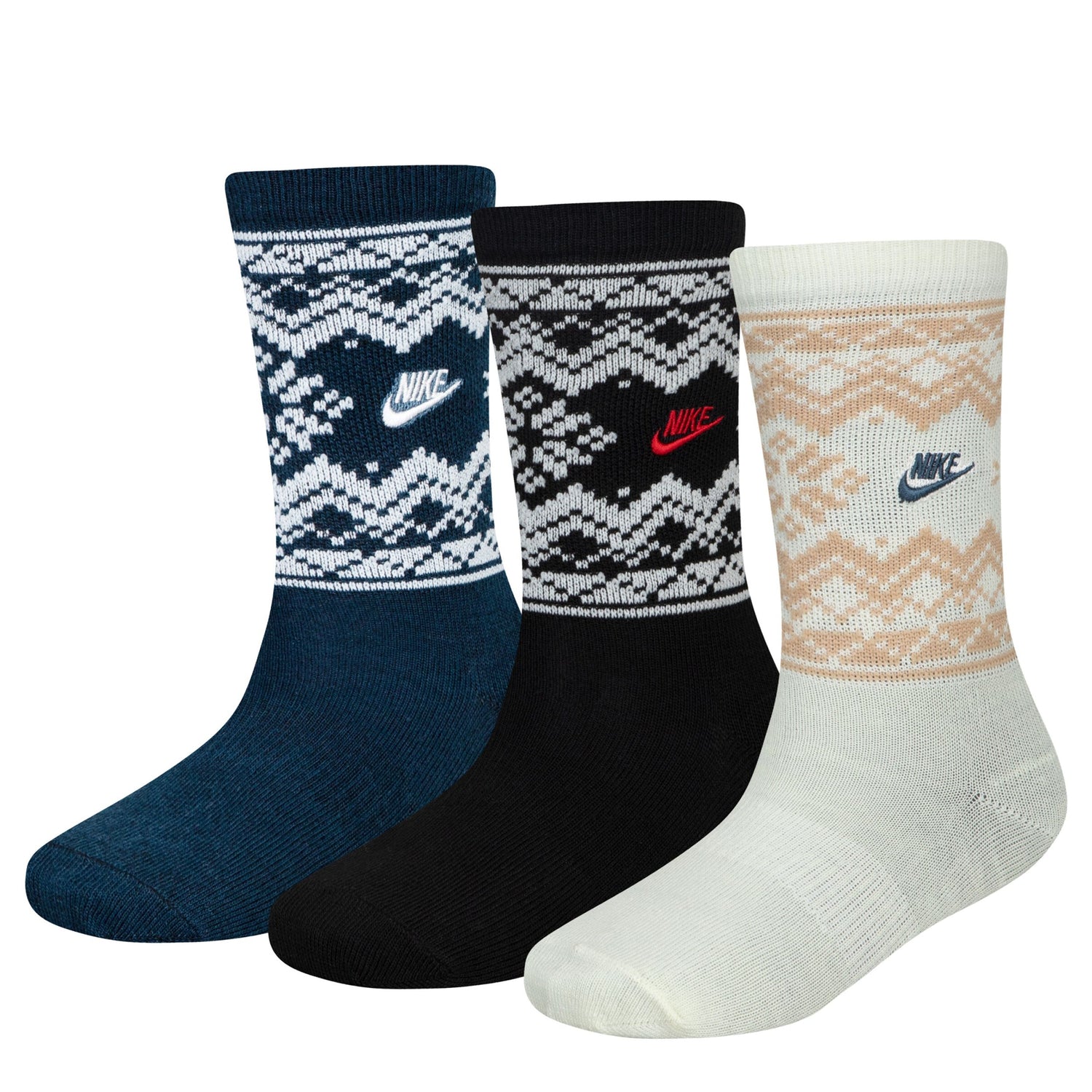 Fair Isle Essential Crew Sock (5-7)