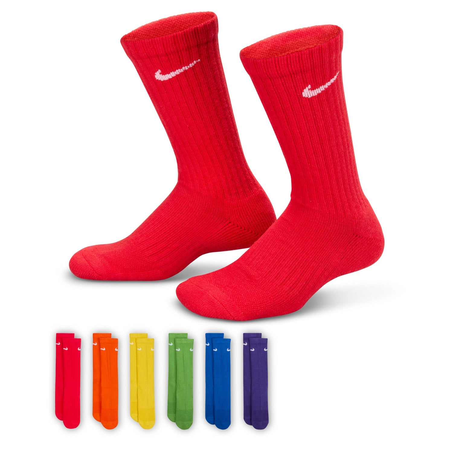 Everyday Cushioned Crew Socks 6 Pack