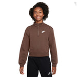 Club Fleece Crew Half Zip Sweatshirt (Big Kid)