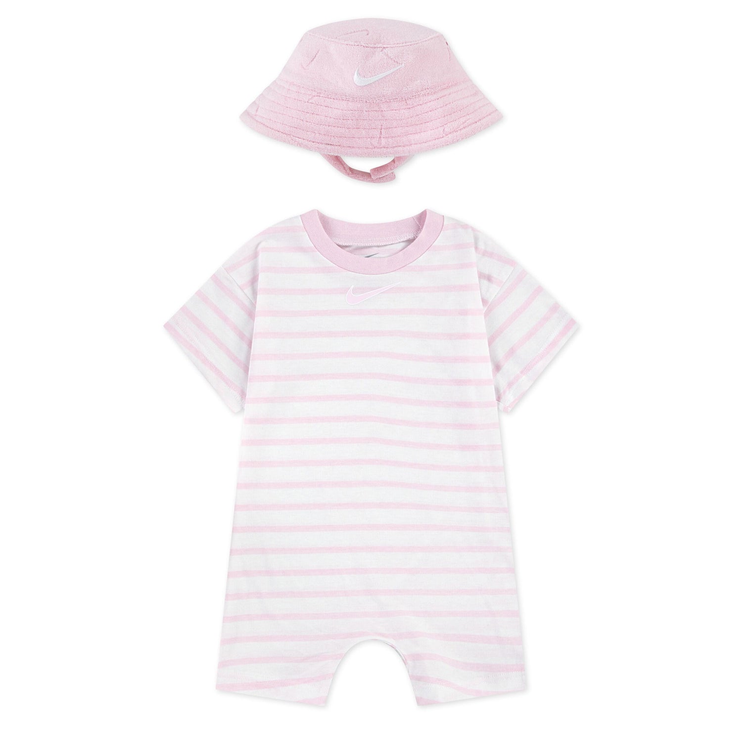 Towel Terry Bucket Hat & Romper Set (Infant)