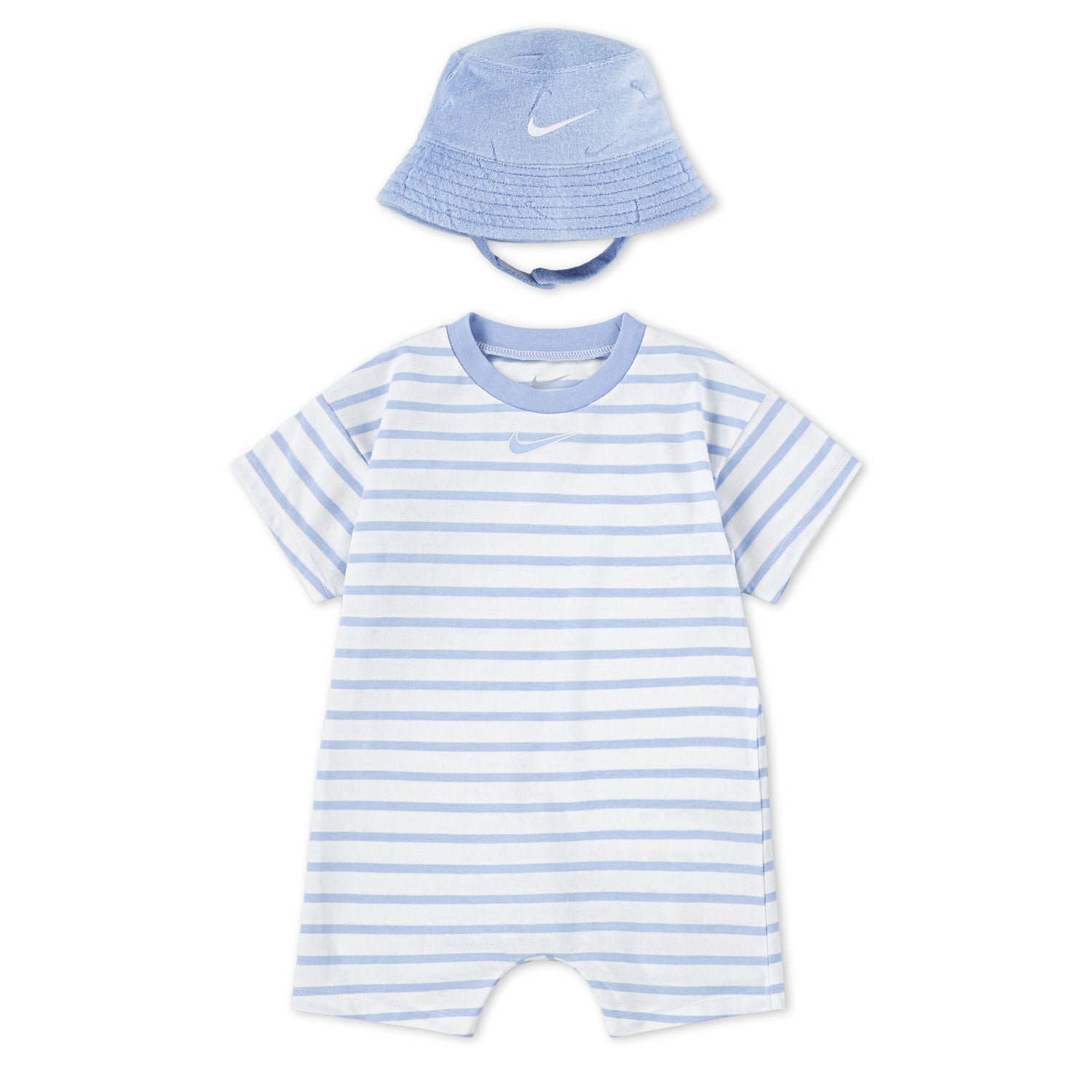 Towel Terry Bucket Hat & Romper Set (Infant)